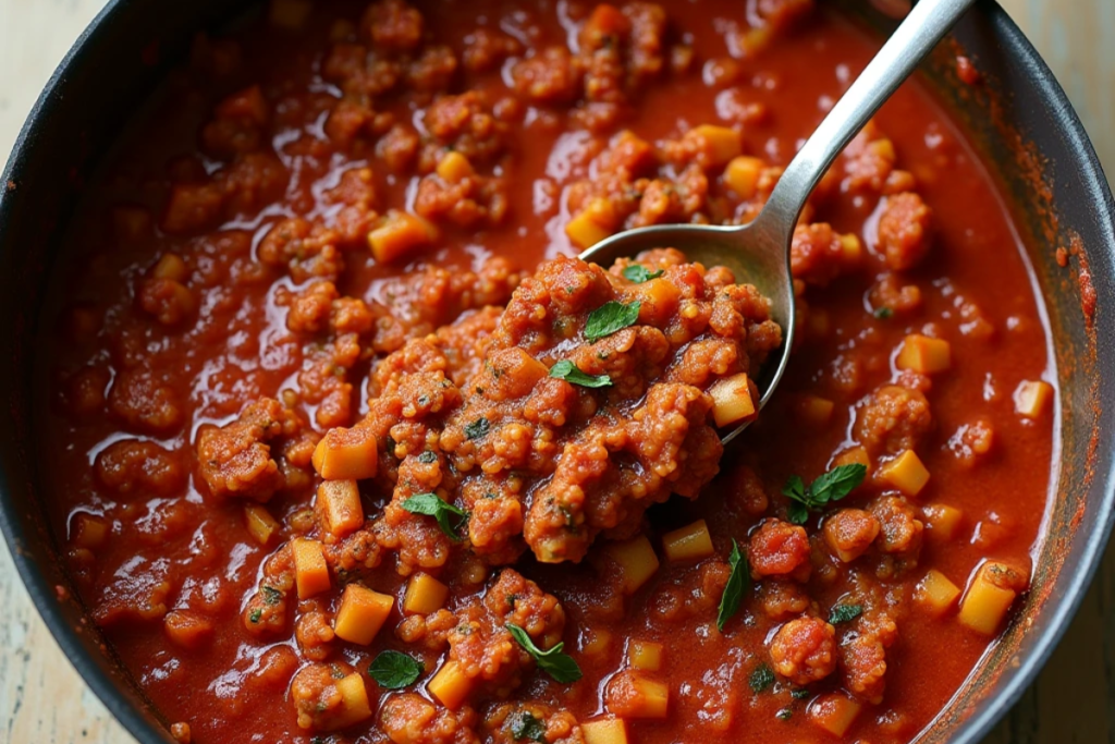 Sauce bolognaise maison
