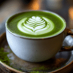 préparation matcha latte recette étape fouettage