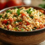 recette taboulet maison aux légumes frais et herbes