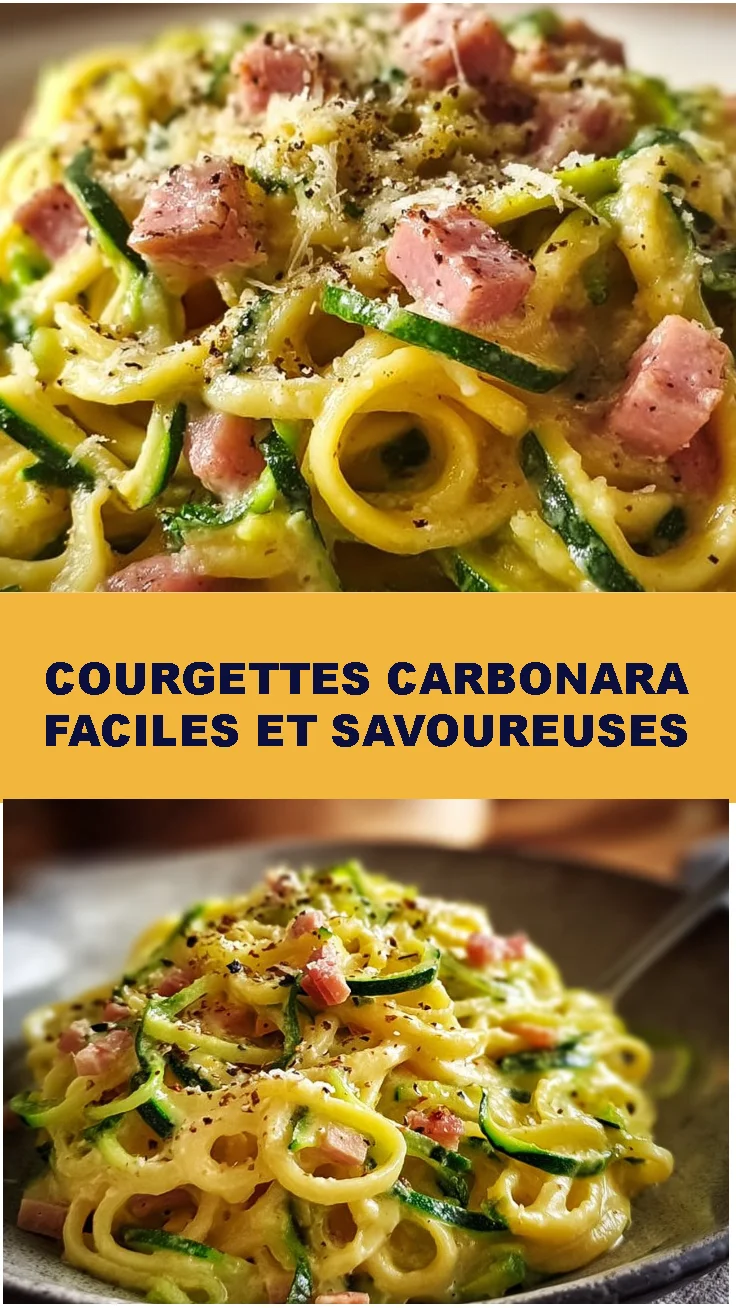 Courgettes Carbonara Faciles et Savoureuses 2 Courgettes Carbonara Faciles et Savoureuses