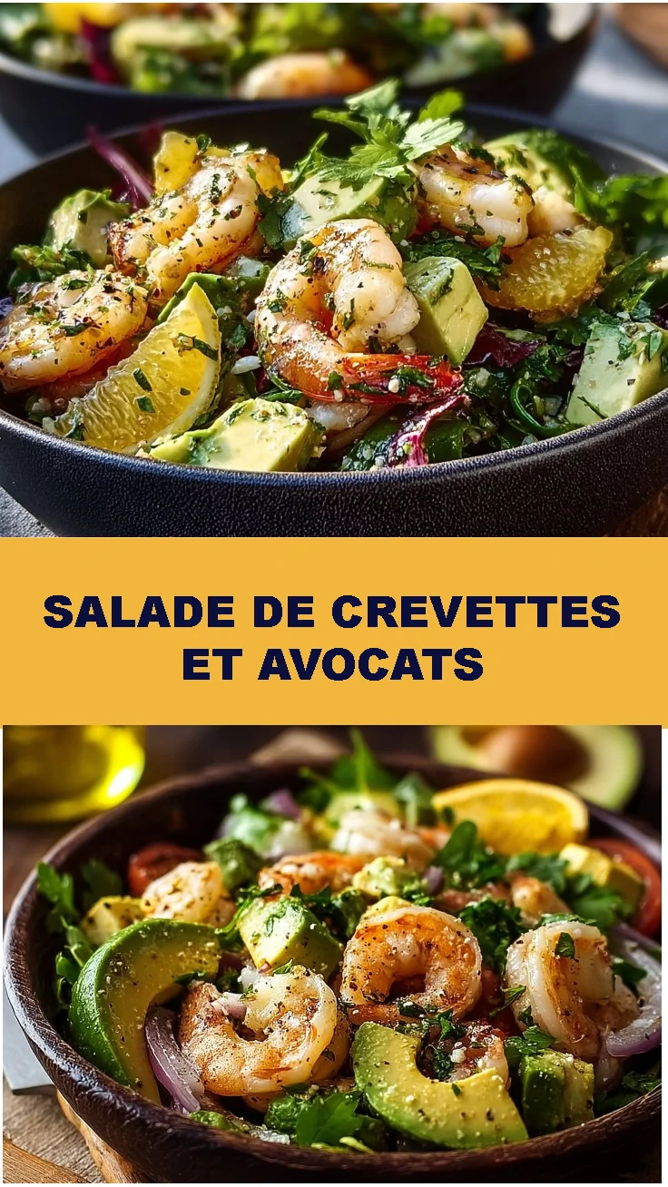 Salade de Crevettes et Avocats 2 Salade de Crevettes et Avocats