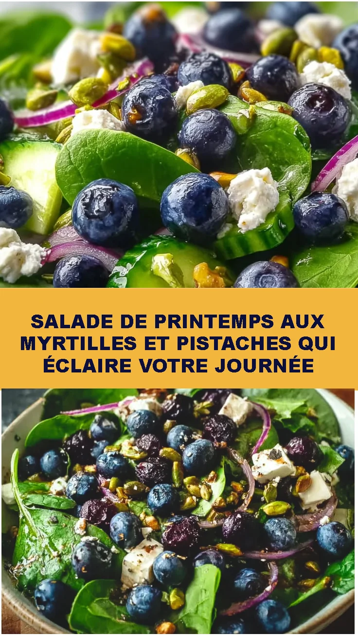 Salade de Printemps aux Myrtilles et Pistaches 2 Salade de Printemps aux Myrtilles et Pistaches qui Éclaire Votre Journée