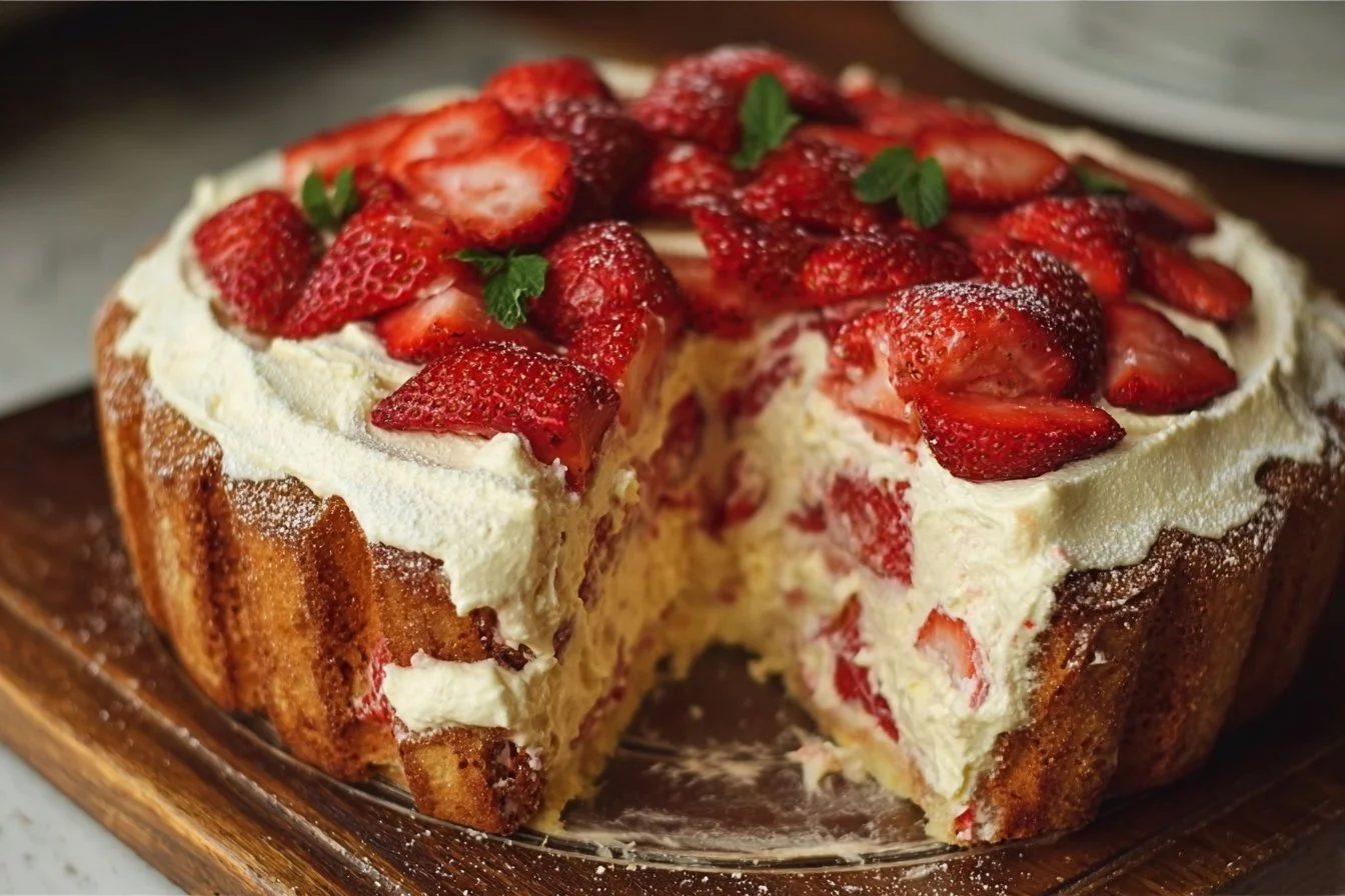Charlotte aux Fraises Mascarpone 2 Charlotte aux Fraises Mascarpone