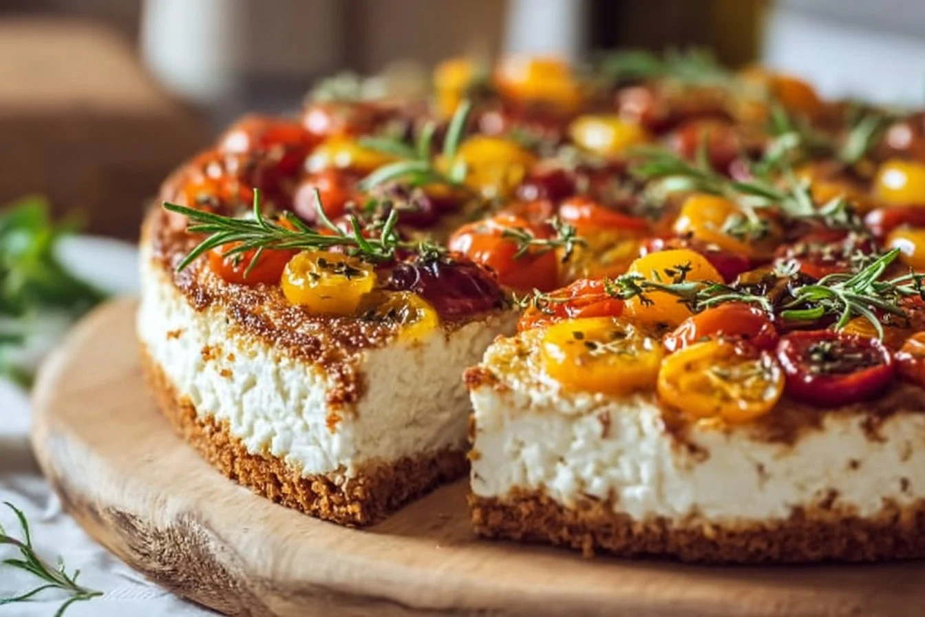Cheesecake salé au chèvre 2 Cheesecake salé au chèvre