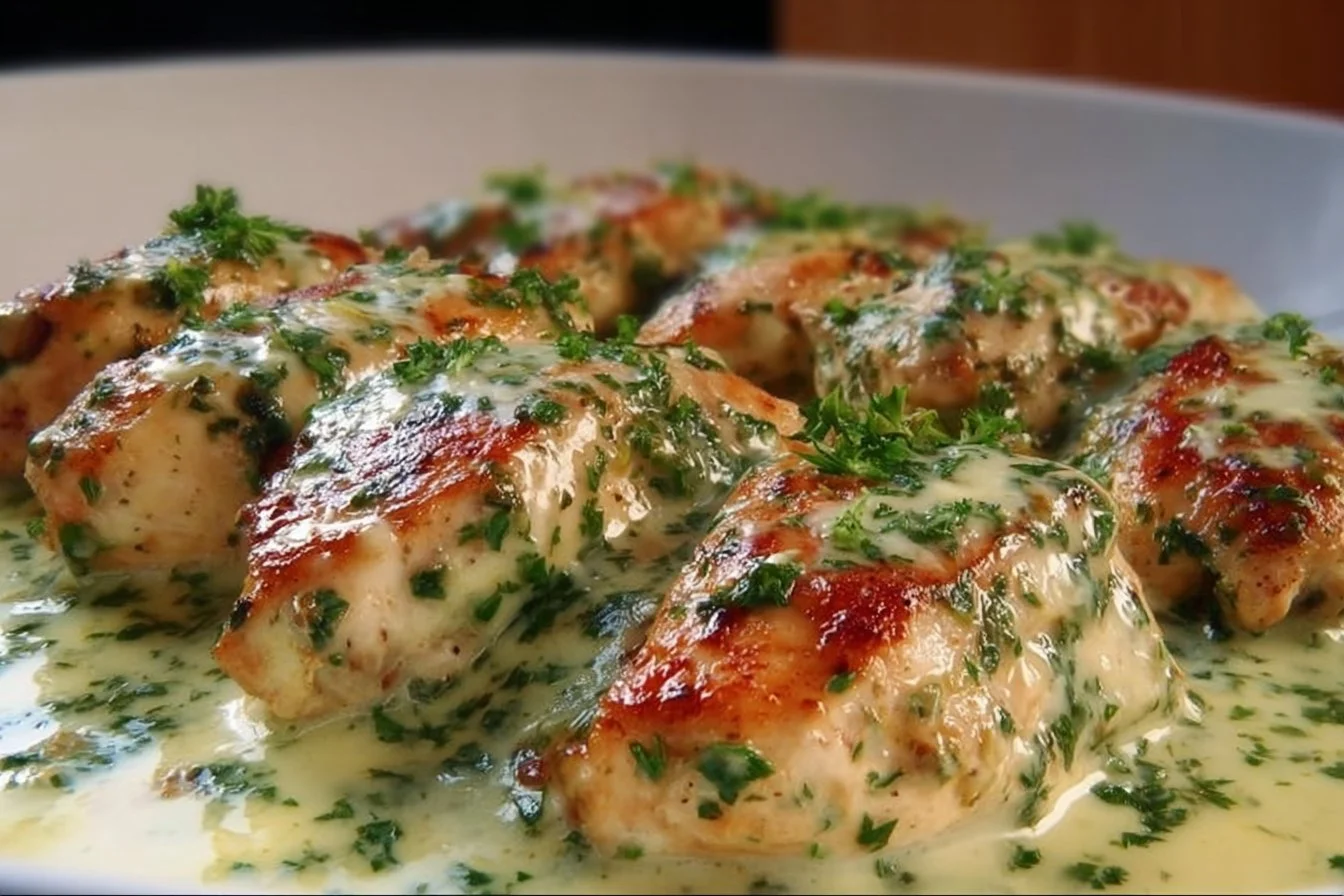 Creamy Garlic and Parsley Chicken 2 Creamy Garlic and Parsley Chicken