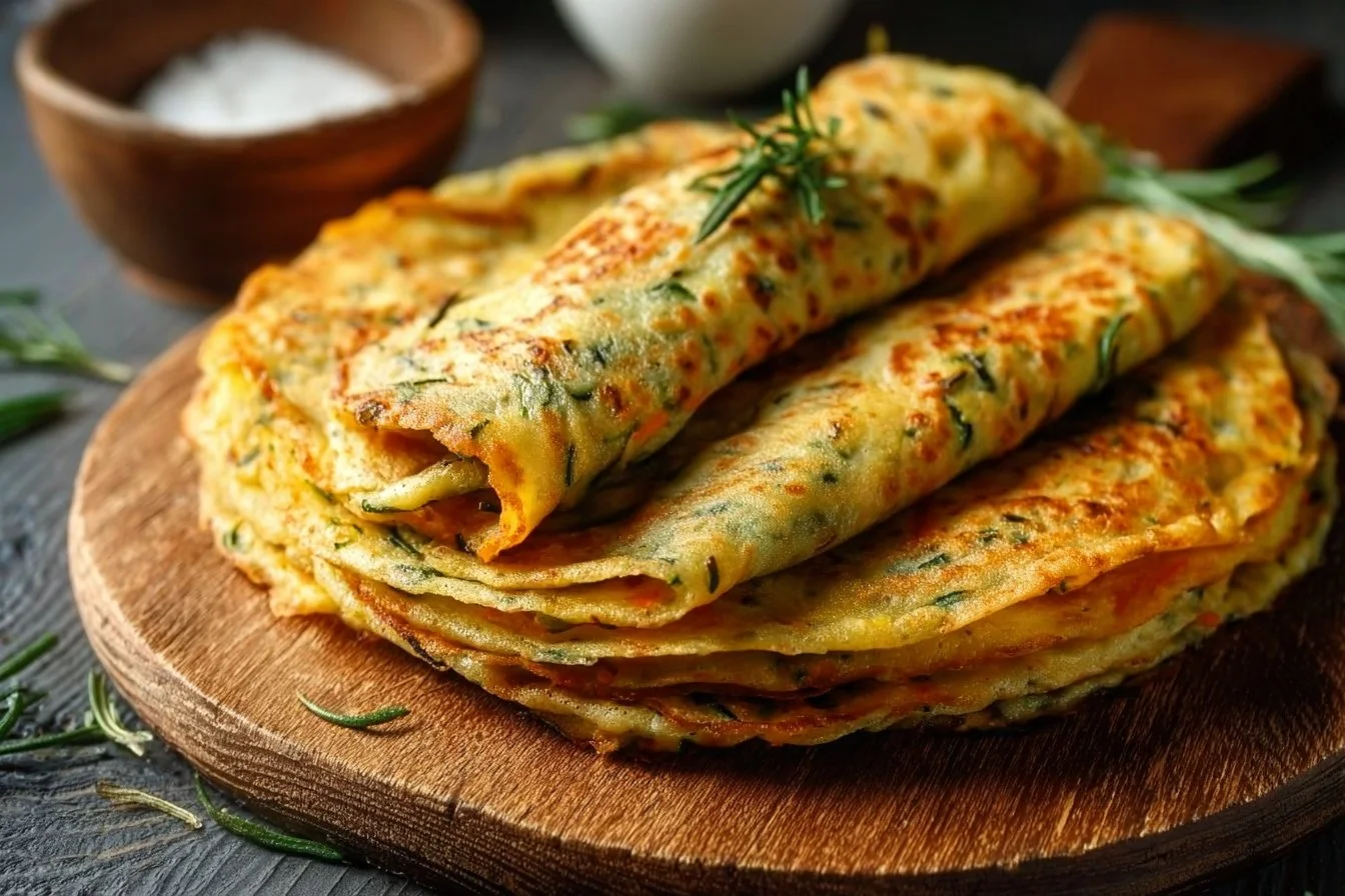 Crêpes salées aux courgettes et carottes 2 Crêpes salées aux courgettes et carottes