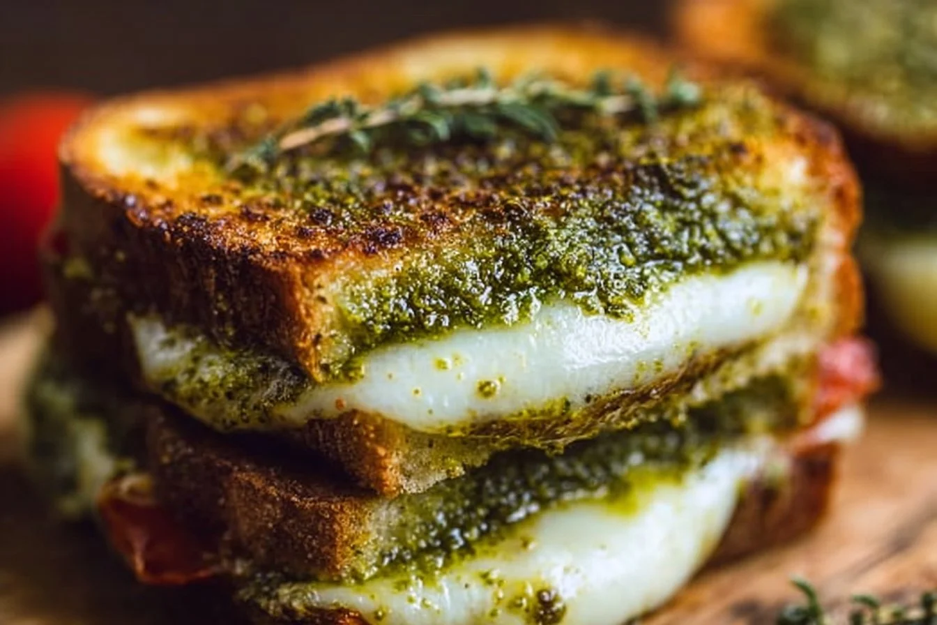 Croque Végétarien au Pesto 2 Croque Végétarien au Pesto