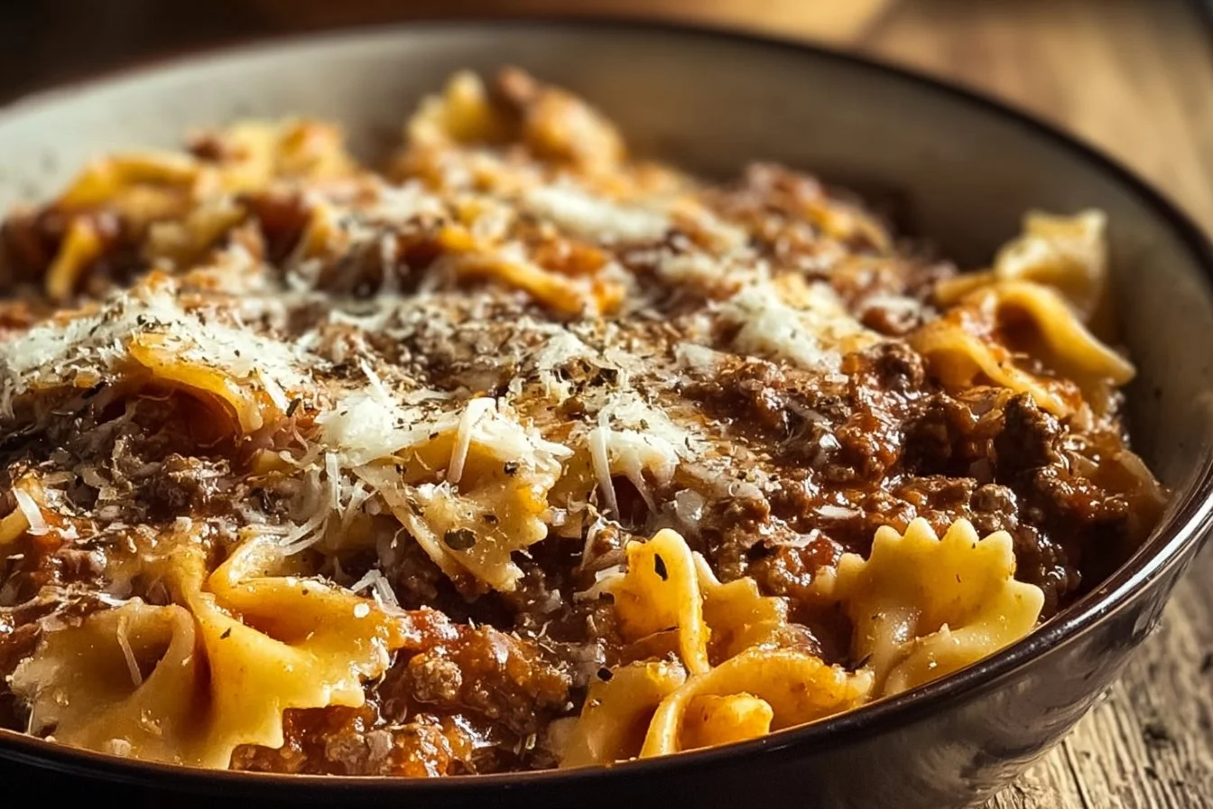 Pasta with Beef and Soft Cheese 2 Pasta with Beef and Soft Cheese