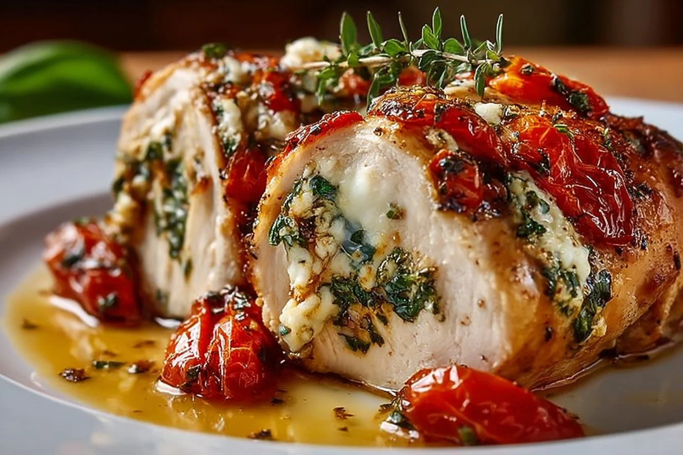 Poulet Farci Façon Caprese 2 Poulet Farci Façon Caprese