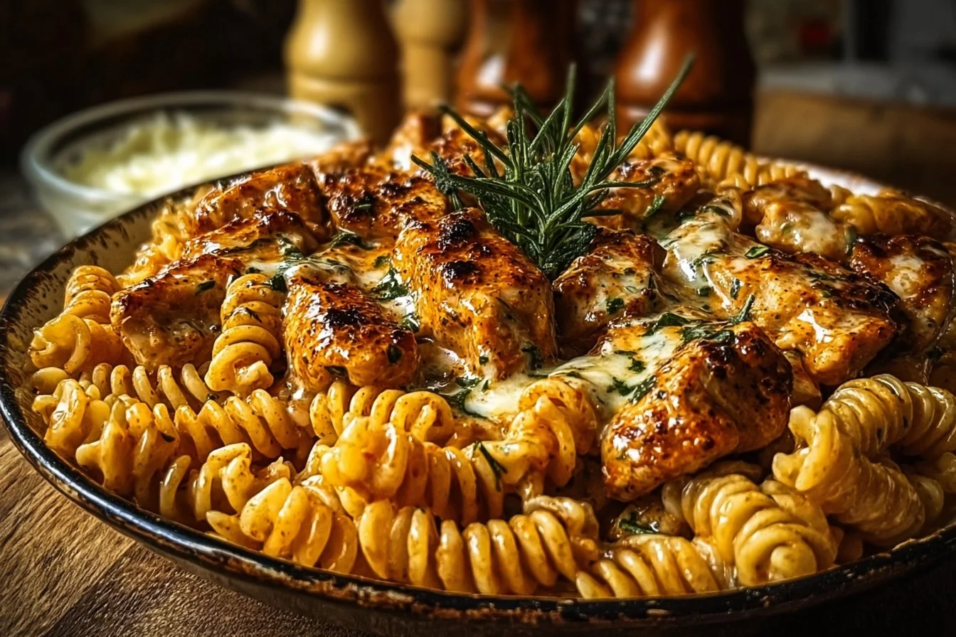 Poulet Rotini au Beurre Cajun Crémeux 2 Poulet Rotini au Beurre Cajun Crémeux