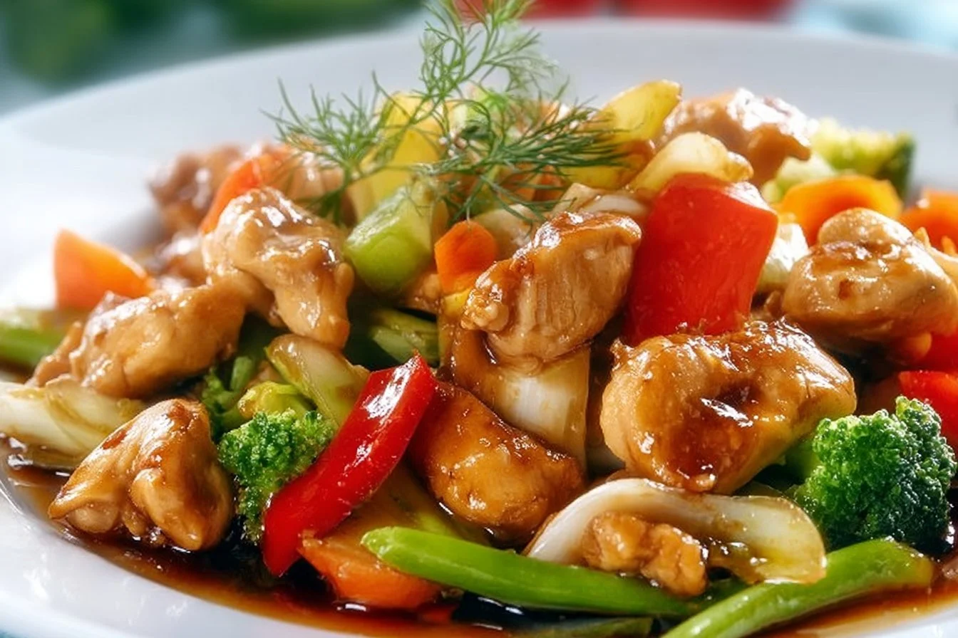 Sautéed Chicken with Mixed Vegetables 2 Sautéed Chicken with Mixed Vegetables