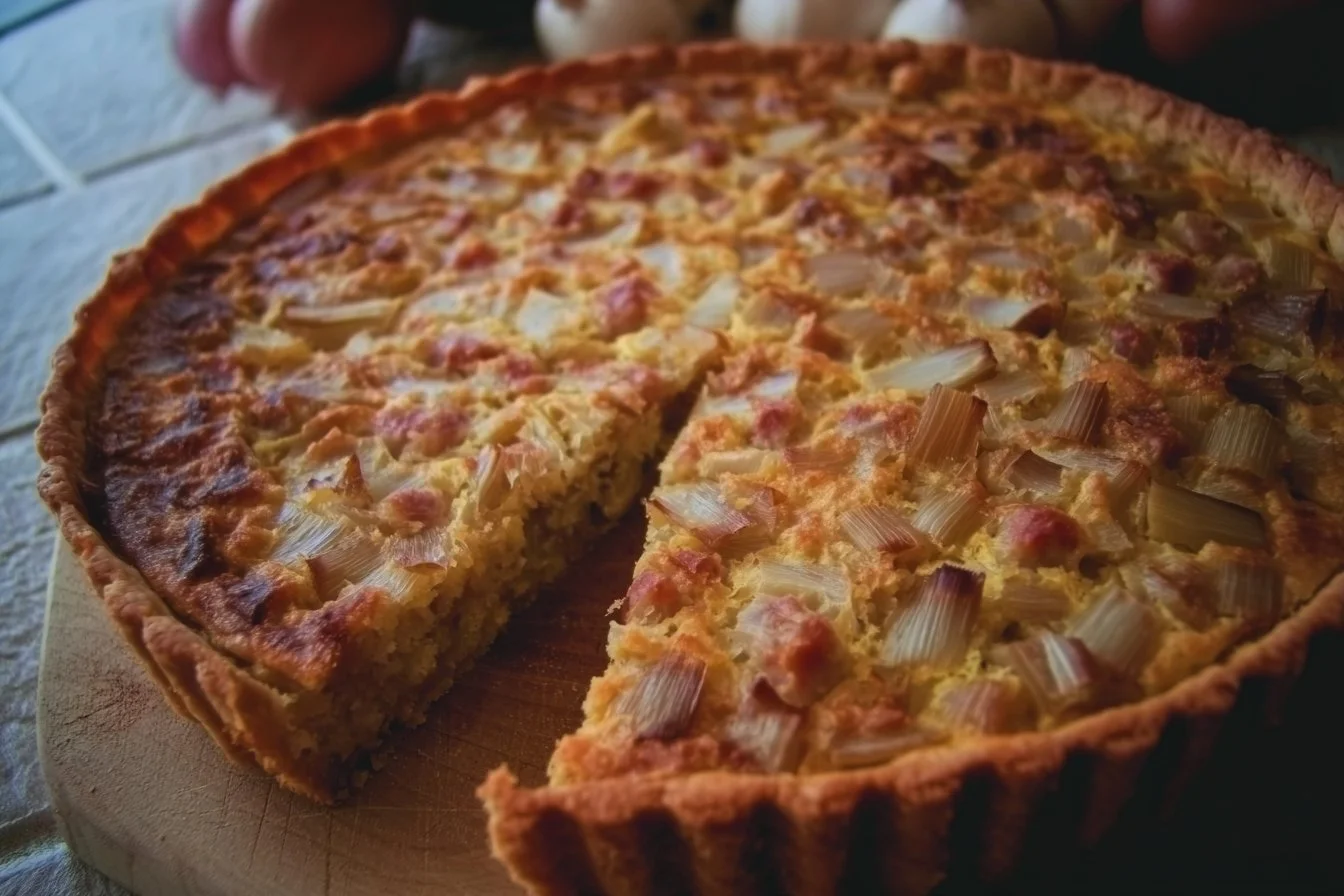 Tarte alsacienne à la rhubarbe 2 Tarte alsacienne à la rhubarbe