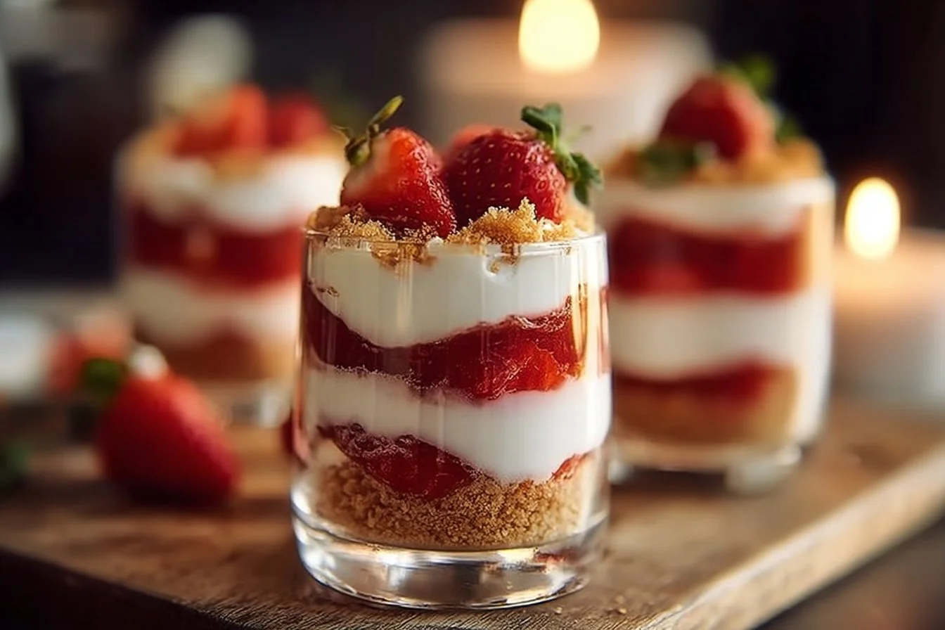 Verrines Fraise Mascarpone 2 Verrines Fraise Mascarpone
